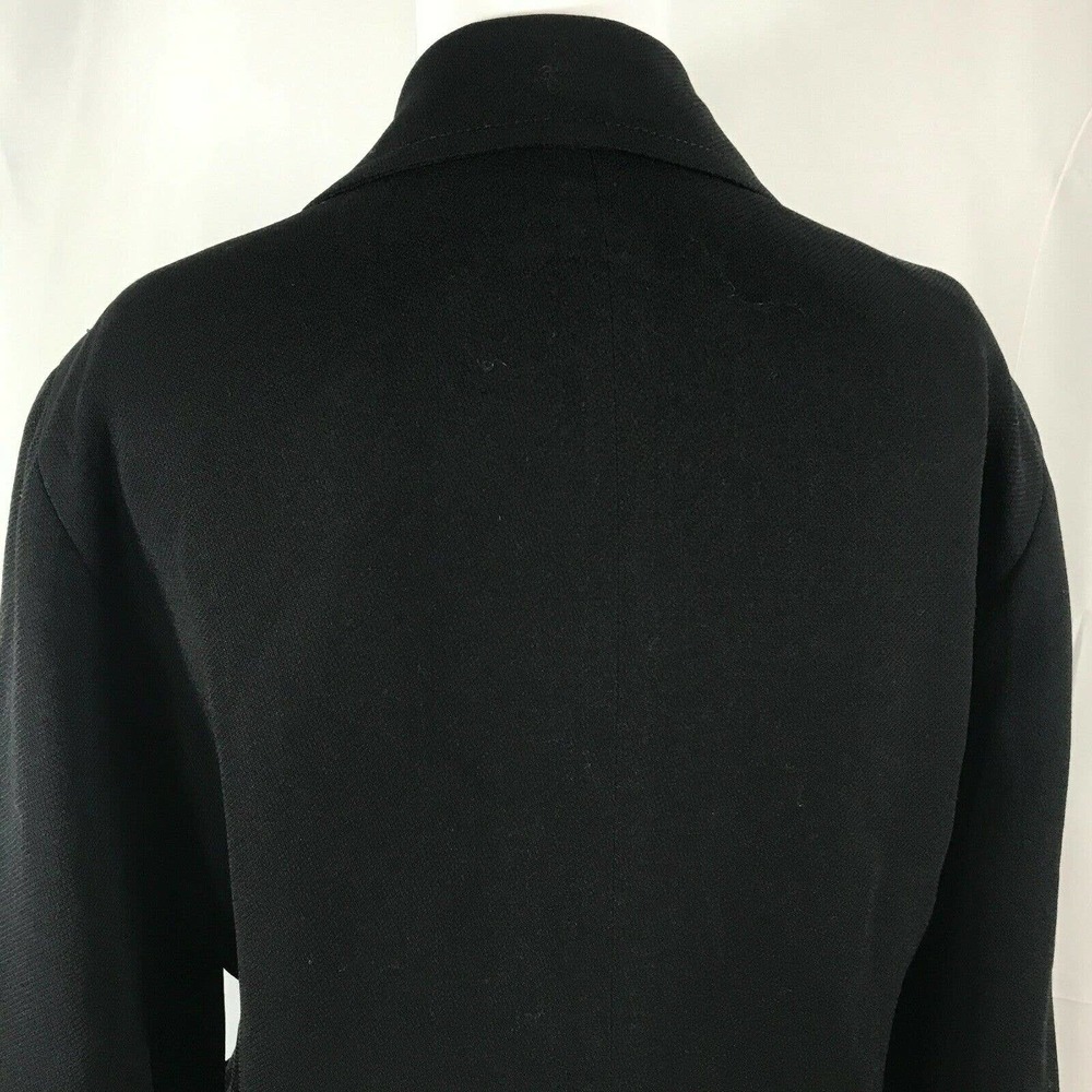 Doncaster Blazer Jacket Womens 6P Black‎ Wool Full Zip Blazer Jacket Pockets - Picture 7 of 10